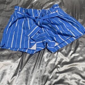 Blue with white stripe shorts